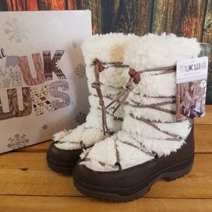 white pleather booties